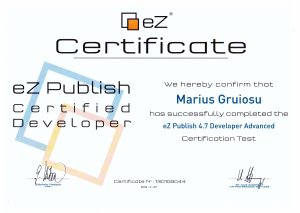 eZ Publish Certificate 2013